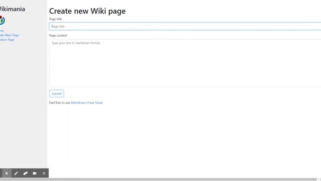 Wikimania - Wiki web application in Django