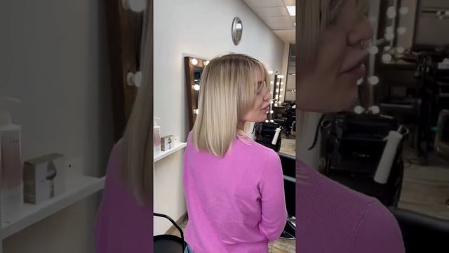 Стрижка и окрашивание в блонд ??♀️ смотреть онлайн