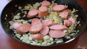 Быстрые спагетти с сосисками в сливочном соусе