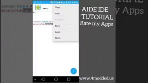 Add Rate my App on your AIDE IDE project