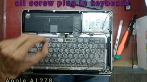 How to MacBook Pro A1278 keyboard change || How to Disassemble and Assemble A1278 Apple Laptop