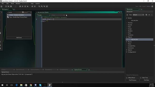 GameMakerStudio 2 Tutorial: Text Input Box смотреть онлайн