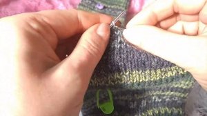 Вязаные носки спицами с пяткой "бумеранг."/МК  Вязание носков для начинающих.   Часть1.