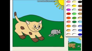 Учим цвета. Раскраска. Мультик про домашних животных