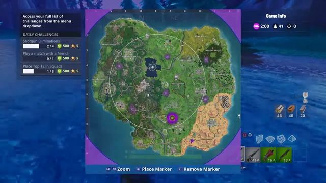 Doing challenges with Crazy Gamer: Challenge 4 finish a squad mode game in top 12 places