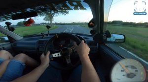 1997 Toyota Starlet Glanza 1.3 HUGE TURBO 264HP Test Drive by AutoTopNL