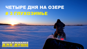 НА ОЗЕРО ВОЖЕ В ЯНВАРЕ. ГЛУХОЗИМЬЕ. ЧАСТЬ 3. В ПОИСКАХ РЫБЫ