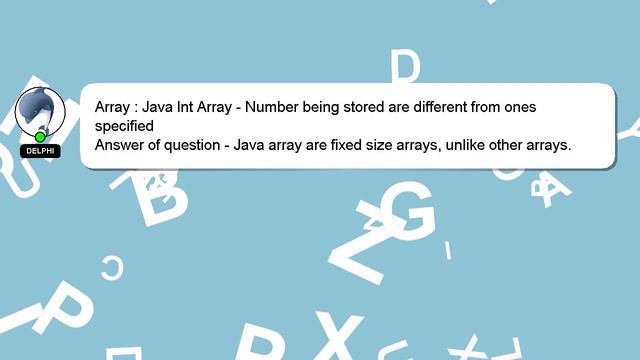 Array : Java Int Array - Number being stored are different from ones specified смотреть онлайн