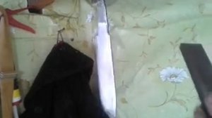 Нож из напильника.Звук металла до закалки.