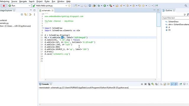 Drawing Electrical Circuit Diagrams using Python || using Schemdraw Package || python programming