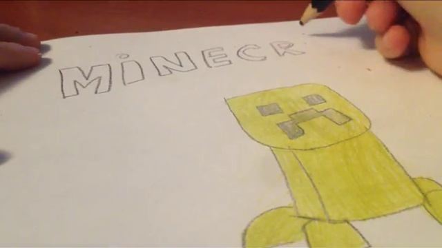 Рисуем крипера из MineCraft |#1| Арт смотреть онлайн