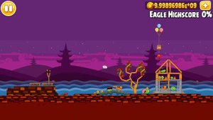 Angry Birds Seasons Moon Festival All levels (Mighty Eagle) Any%