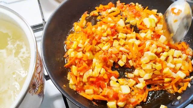 ЛЕТНИЙ СУП. КАБАЧКОВЫЙ томатный суп. #первыеблюда #рецепты #кабачки