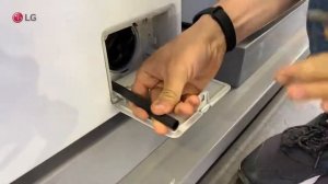 Как запустить цикл очистки барабана в стиральной машине LG?