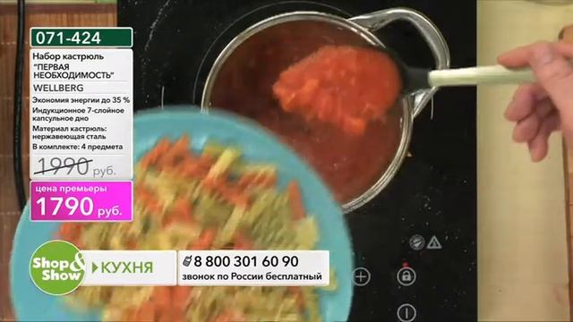Shop & Show (кухня). [071-424] WELLBERG Набор кастрюль «Первая необходимость» (071424)