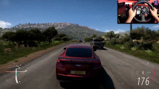 BENTLEY CONTINENTAL | FH5 - Logitech G29 gameplay смотреть онлайн