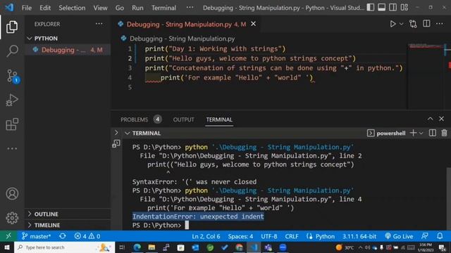 Python Tutorial For Beginners | Debugging Sample Code