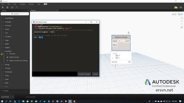Viết Script Python trong Dynamo, Revit | Bài 02: Tìm hiểu về Python Script Node trong Dynamo смотреть онлайн