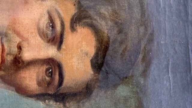 Art Restoration - Removing Overpaint From A 127 Year Old Restoration  Part 2  #paintingrestoration