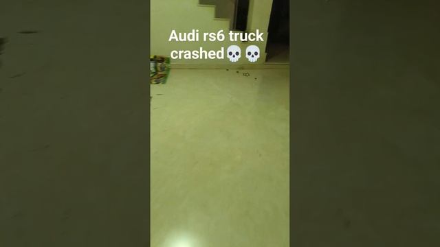 Audi rs6 truck got crashed ??