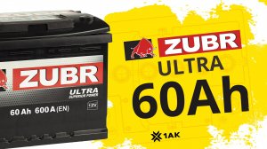 ZUBR ULTRA 60 Ah: технические характеристики аккумуляторной батареи
