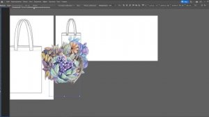 Дизайн одежды | Технический рисунок одежды | сумка шоппер | Adobe Illustrator 2021 | 100 эскизов#75