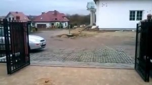 Распашные автоматические ворота. Ворота для дома