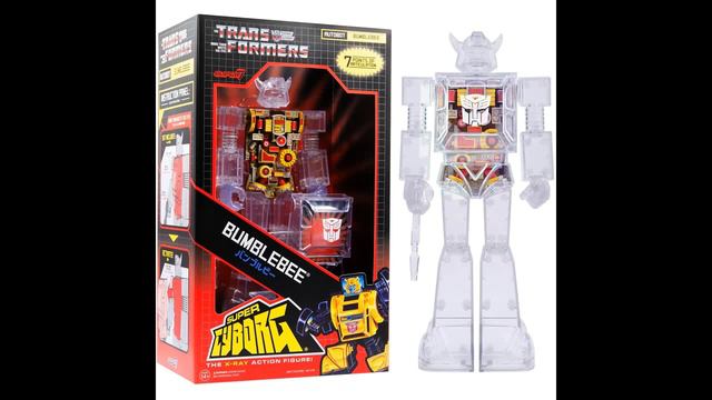 A LOOK AT: Super 7 Transformers Super Cyborg Bumblebee Color & Clear Version REVEAL смотреть онлайн
