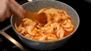 ? ЖАРЕНЫЕ КРЕВЕТКИ с потрясающим вкусом! Как приготовить жареные королевские креветки.