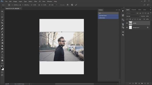 how to create multi-frame photo effect in photoshop _free action_Photoshop tutorials