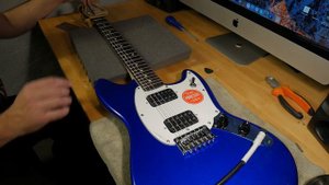 Squier By Fender Bullet Mustang HH Guitar Setup