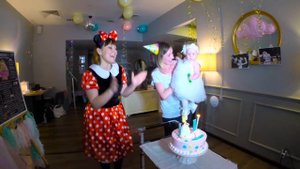 День рождение Насти - 1 год.  Happy birthday 1 year