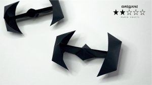 Самолет Истребитель Star Wars. Оригами подробный видео урок. ★★☆☆☆