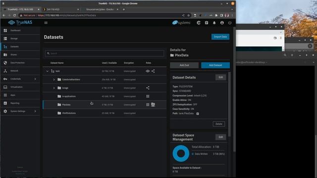 TrueNAS Scale Plex docker app migration and configuration смотреть онлайн