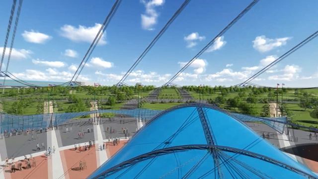 Оформление набережной Речной Вокзал в Новосибирске Revit Lumion смотреть онлайн