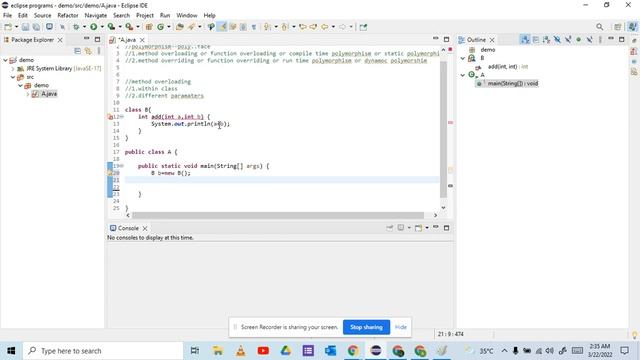 Method/Function overloading, Static/compile time polymorphism in java #oops#polymorphism#java#tamil