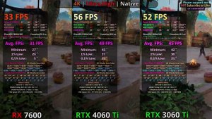 RX 7600 vs RTX 4060 Ti vs RTX 3060 Ti TEST in 12 GAMES / DLSS 2 vs 3 vs FSR / 1080p 1440p 4K