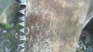 Пила-ножовка для арболита-арболитовых блоков.(из двуручной пилы)