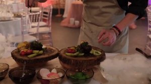 Подача блюд от Шефа. Event ресторан A. J. Sangiolo