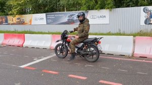 Категория А. Упражнения на экзамене в ГИБДД на площадке!