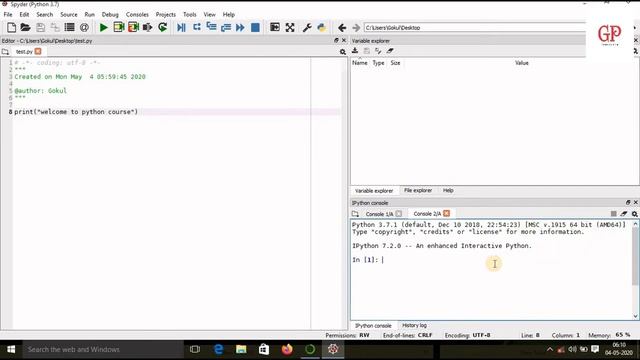Basic of Python Spyder IDE for python beginners |Python tutorial|Spyder IDE|#3 смотреть онлайн