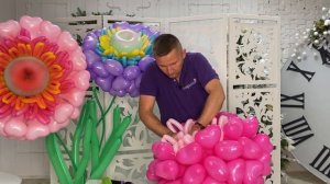 Урок 33. Астра от художника по воздушным шарам Сергея Шевченко
