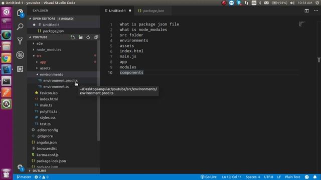 Angular 9 tutorial #3  file and folder structure