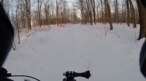 Зимой на велосипеде