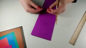 Как отрезать узкие полоски бумаги не измеряя, быстро и легко.