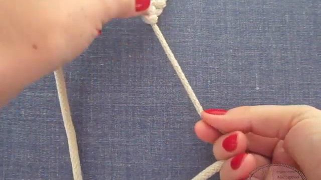 Азбука макраме.  Урок 6. Цепочка "змейка" / Macrame tutorial