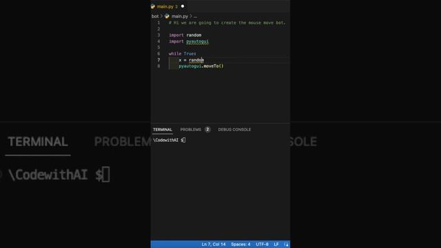 mouse move automatically using python #bot #automatic смотреть онлайн