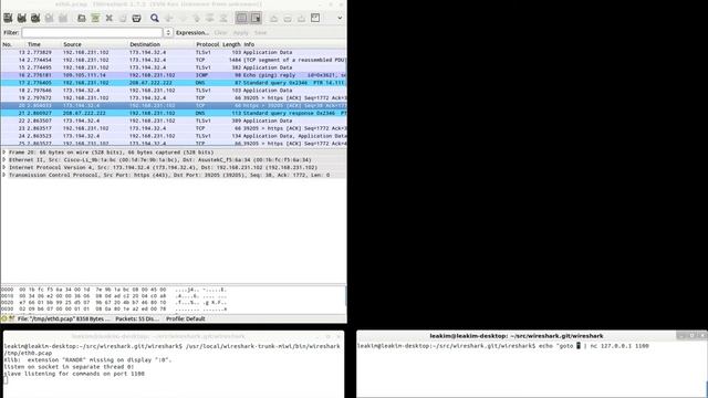 Wireshark experimental feature (multiview using socket cli) смотреть онлайн