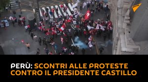 Perù: scontri alle proteste contro il presidente Castillo