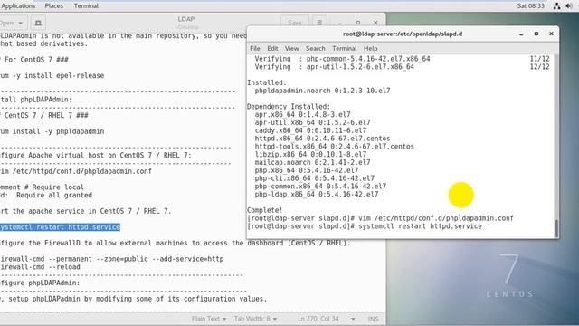 OpenLDAP Server Configuration on RHEL 7 / CentOS 7 in Hindi - Part-2/2 смотреть онлайн